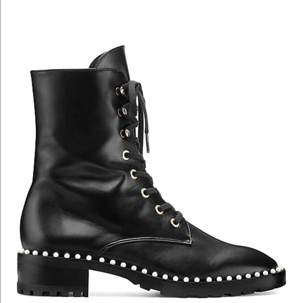 Stuart Weitzman Allie Pearl Booties 8.5